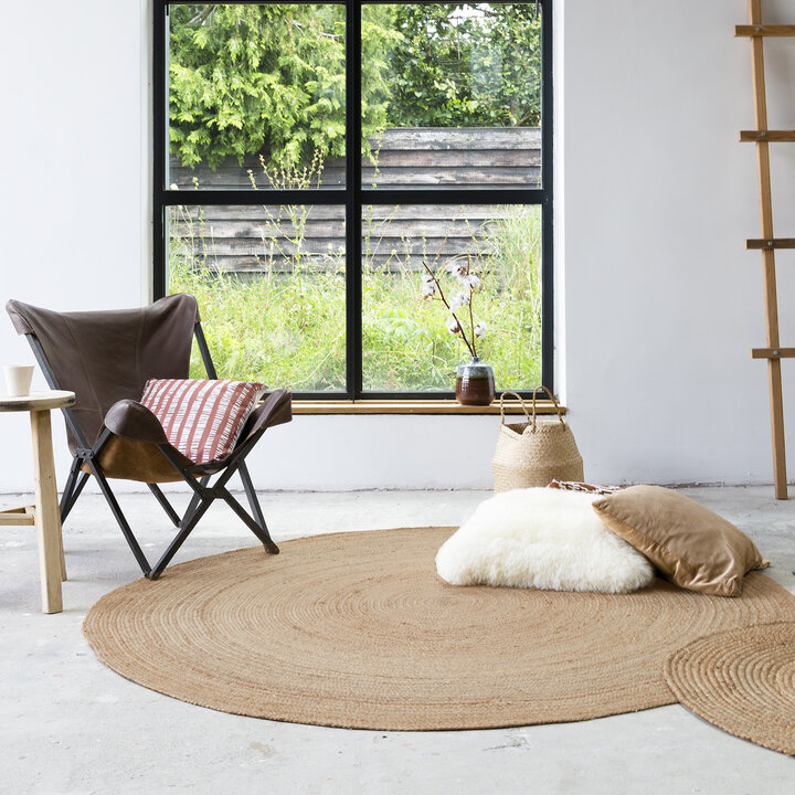 Jute Teppich Rund - Fair Natur