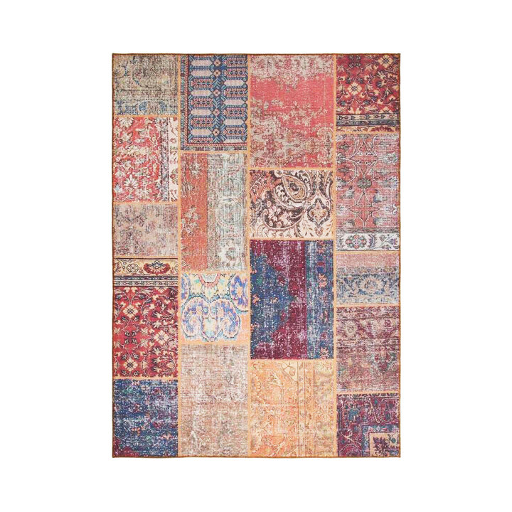 Teppich Patchwork - Moods Rot No.16