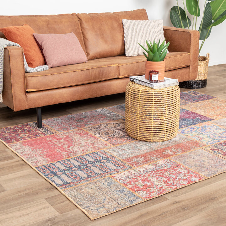 Teppich Patchwork - Moods Rot No.16