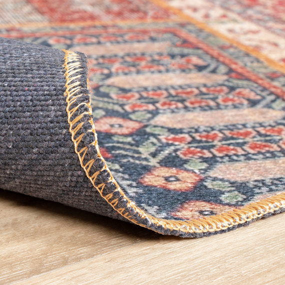 FRAAI | Home & Living Teppich Patchwork Rund - Moods Rot No.16