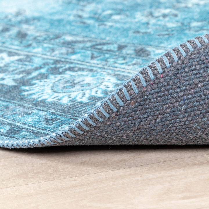 Teppich Vintage - Estate Medaillon Hellblau