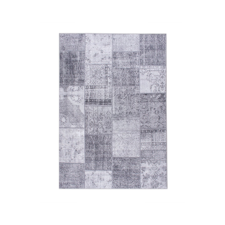 Teppich Patchwork - Estate Grau