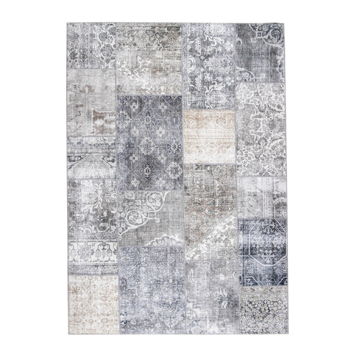 Patchwork Teppich - Lago - Volero Grau