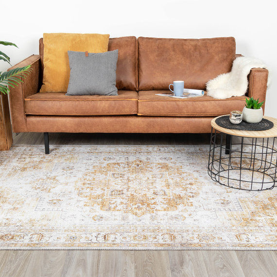 FRAAI | Home & Living Teppich Vintage - Lago Gelb