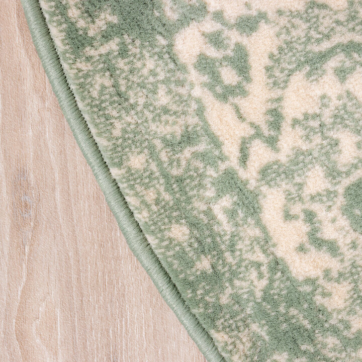Teppich Vintage Rund - Wonder Grün