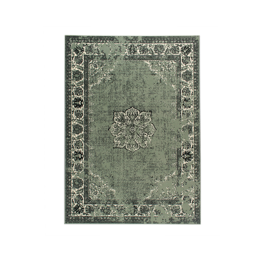 Teppich Vintage - Wonder Grün Schwarz - sfeer