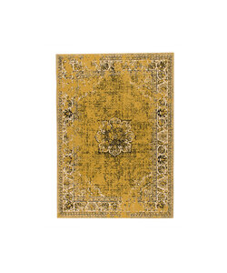 Teppich Vintage - Wonder Gelb Schwarz