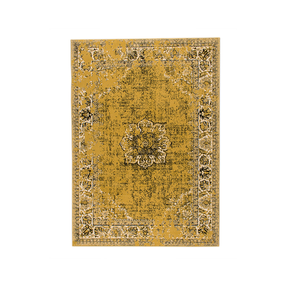 Teppich Vintage - Wonder Gelb Schwarz - sfeer