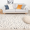 Teppich Hochflor - Grand Dots Creme Schwarz - thumbnail