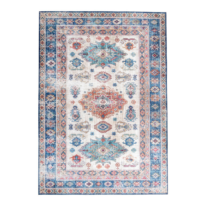 Teppich Vintage - Azara Yasmin Hellblau