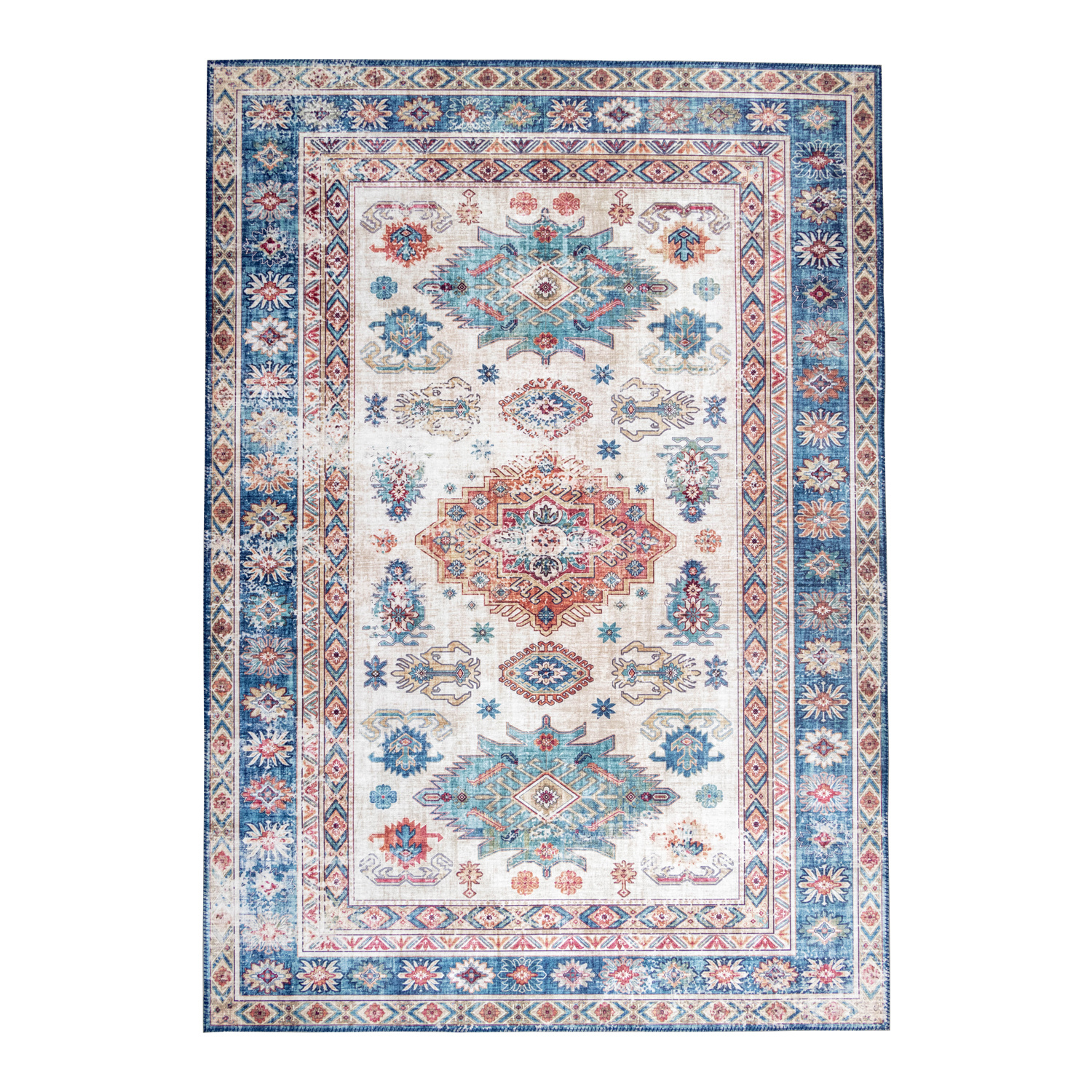 Teppich Vintage - Azara Yasmin Hellblau - sfeer