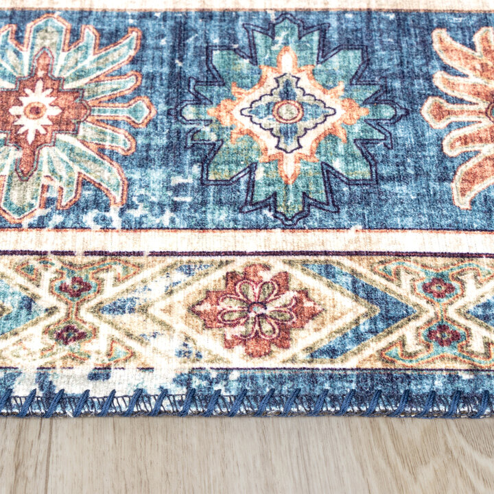 Teppich Vintage - Azara Yasmin Hellblau