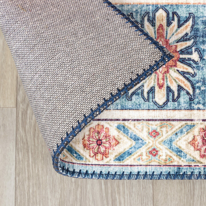 Teppich Vintage - Azara Yasmin Hellblau