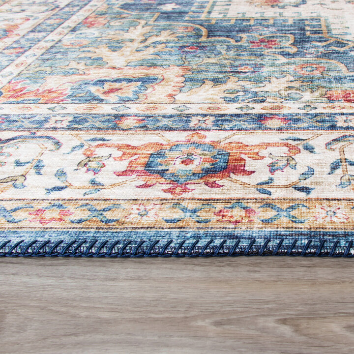 Teppich Vintage - Azara Hellblau