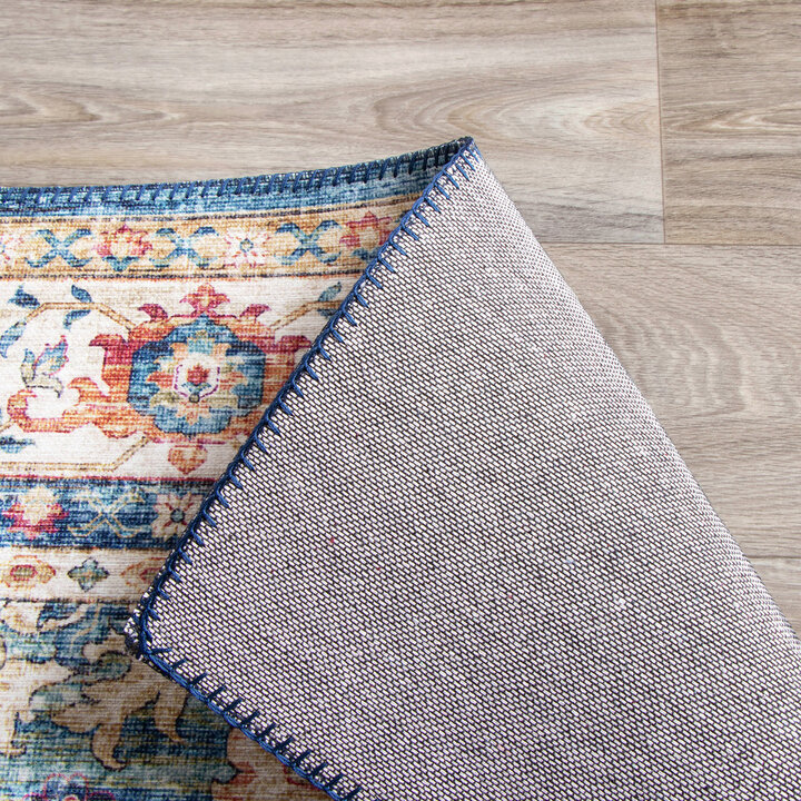 Teppich Vintage - Azara Hellblau