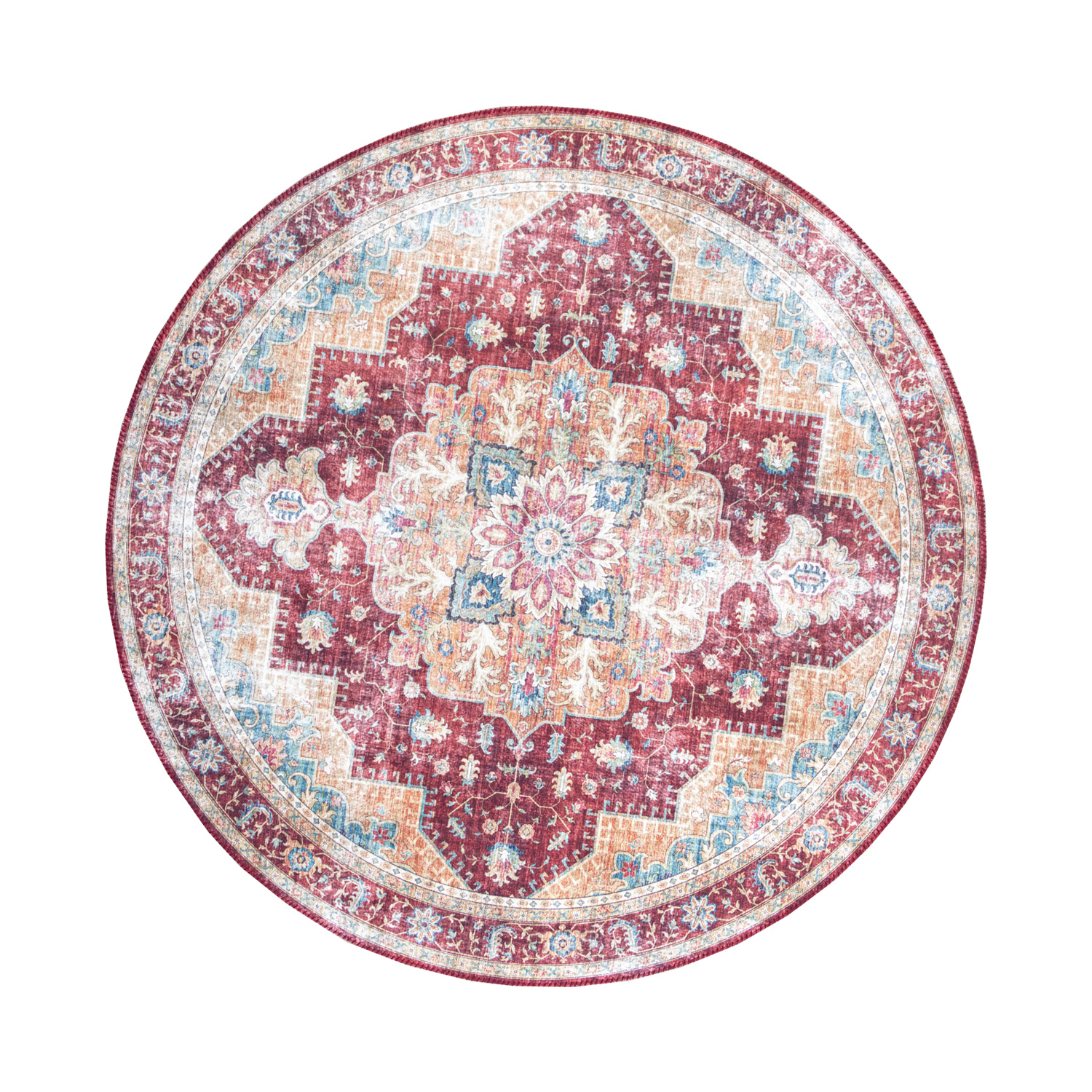 Teppich Vintage Rund - Azara Rot - sfeer