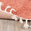 Teppich Hochflor Rund - Lofty Fringe Orange Rosa - thumbnail 5