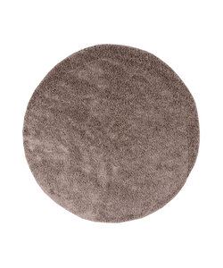 Teppich Hochflor Rund - Lofty Taupe