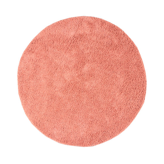 FRAAI | Home & Living Teppich Hochflor Rund - Lofty Orange Rosa
