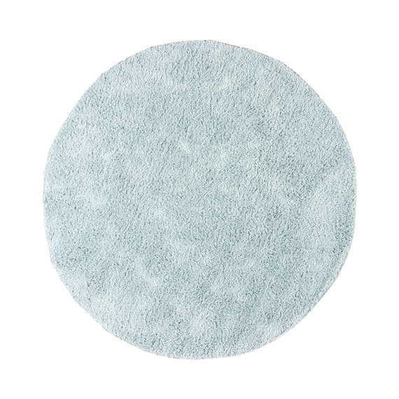 FRAAI | Home & Living Teppich Hochflor Rund - Lofty Hellblau Türkis