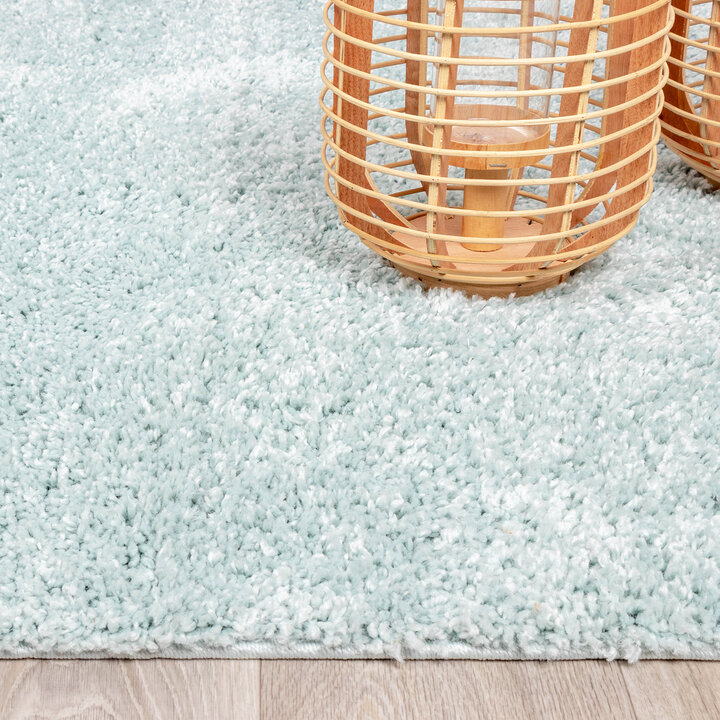 Teppich Hochflor - Lofty Hellblau Türkis