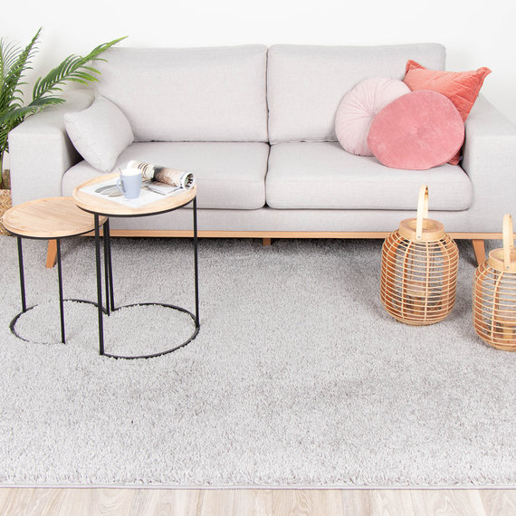 FRAAI | Home & Living Teppich Hochflor - Lofty Hellgrau