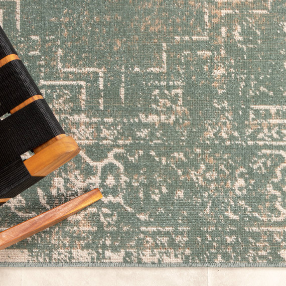 FRAAI | Home & Living Teppich Vintage - Spring Ethnic Grün Creme