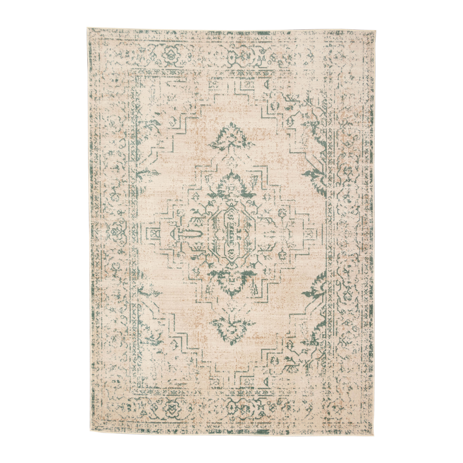 Teppich Vintage - Spring Ethnic Creme Grün - sfeer