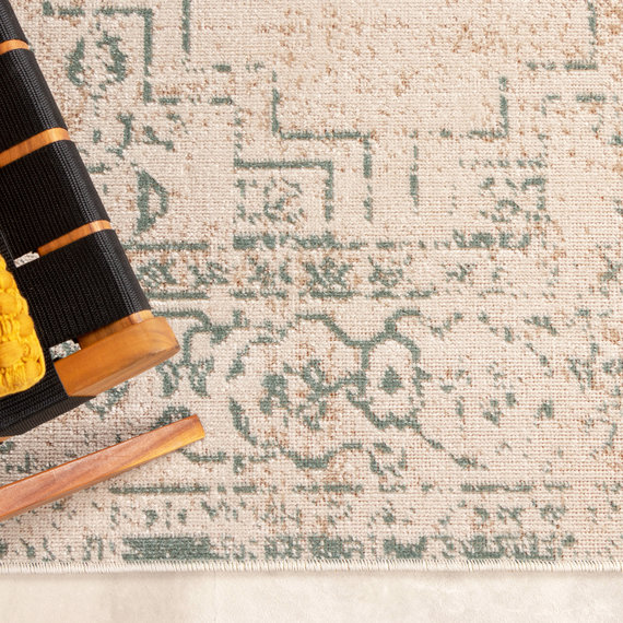 FRAAI | Home & Living Teppich Vintage - Spring Ethnic Creme Grün