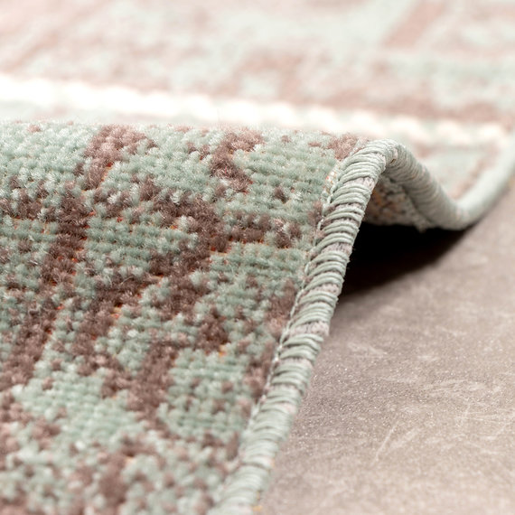 FRAAI | Home & Living Teppich Vintage - Spring Patchwork Grün Grau