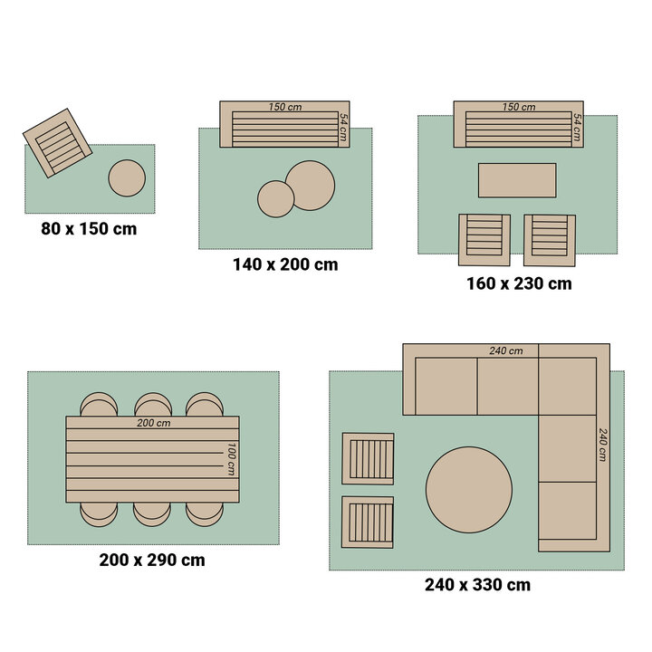 Teppich Vintage - Spring Patchwork Grün Grau
