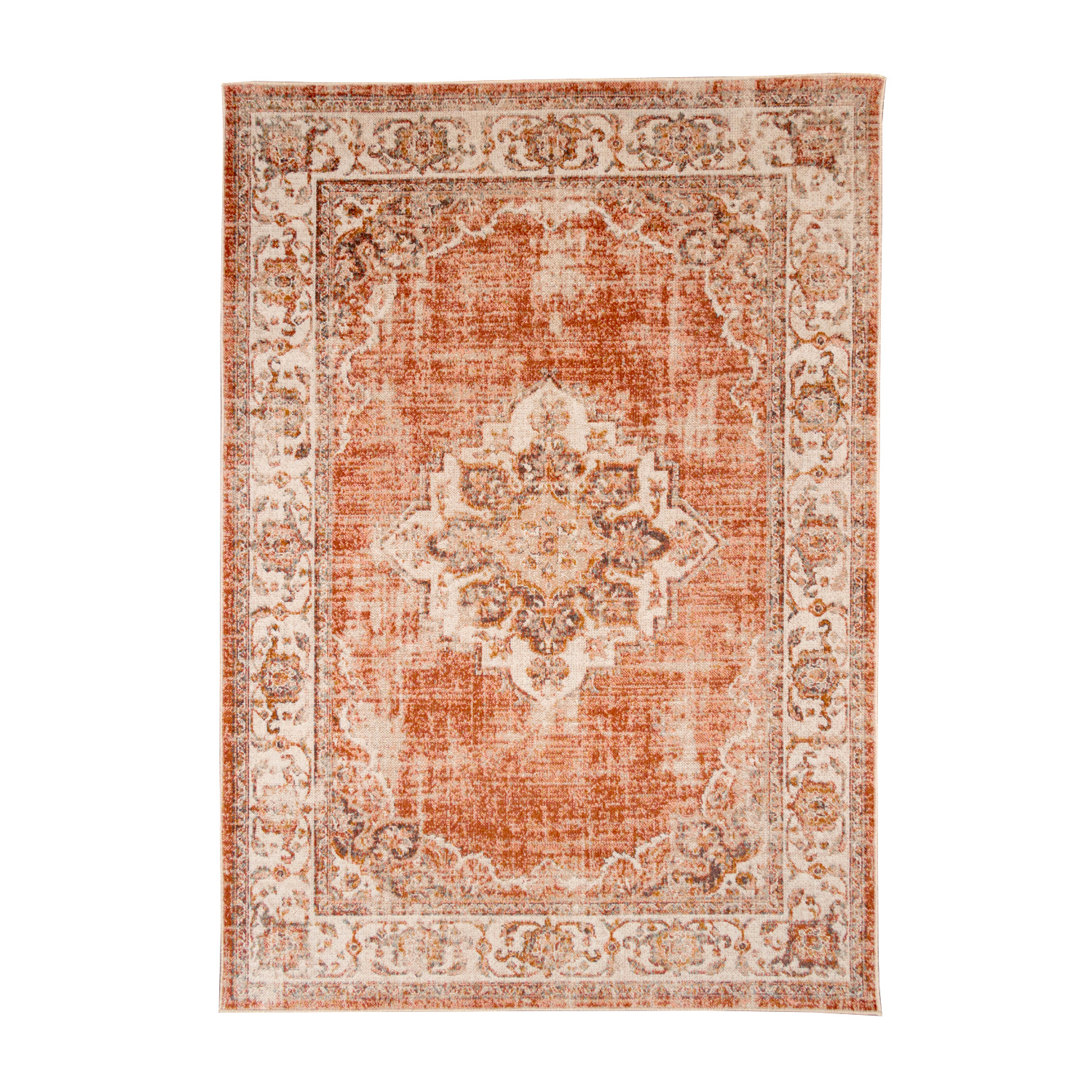 Teppich Vintage - Spring Medaillon Terracotta Creme - sfeer