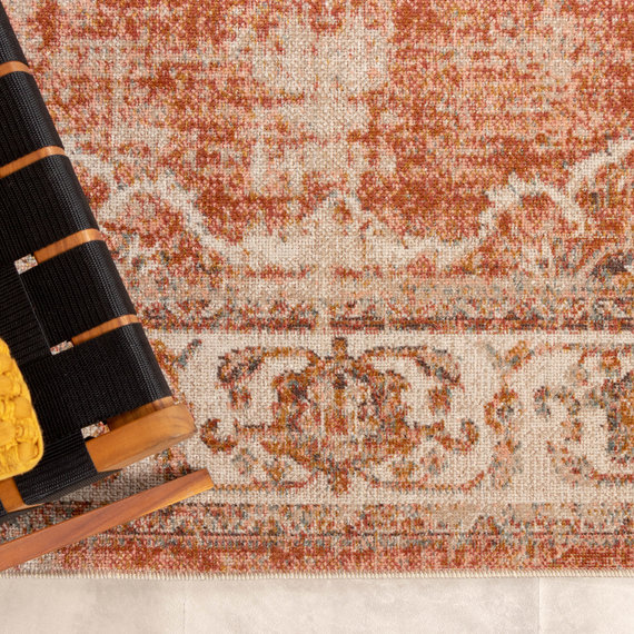 FRAAI | Home & Living Teppich Vintage - Spring Medaillon Terracotta Creme