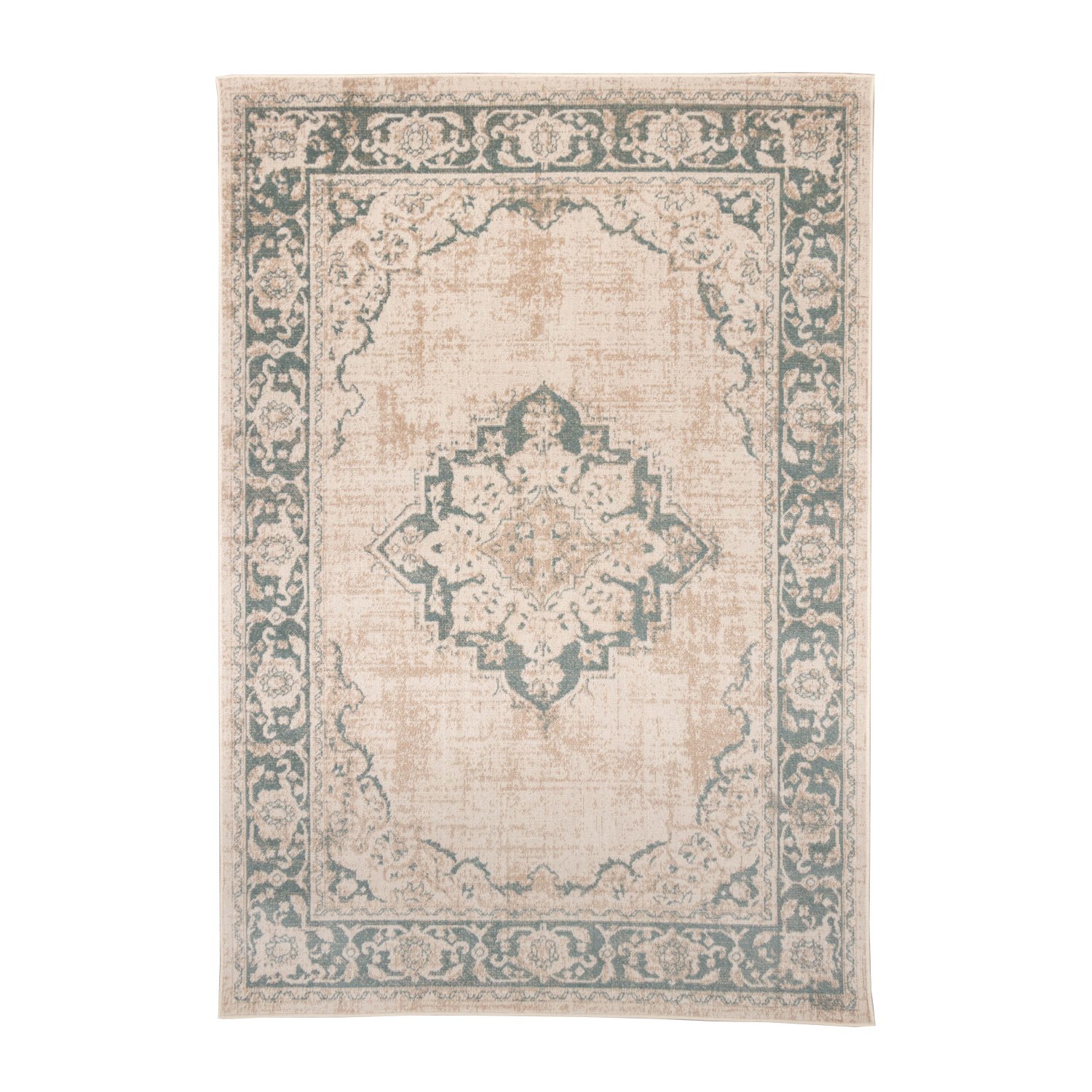 Teppich Vintage - Spring Medaillon Creme Grün - sfeer