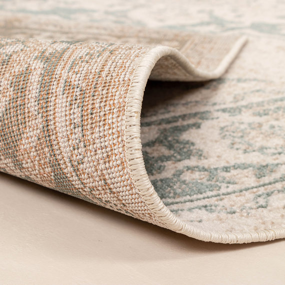 FRAAI | Home & Living Teppich Vintage - Spring Medaillon Creme Grün