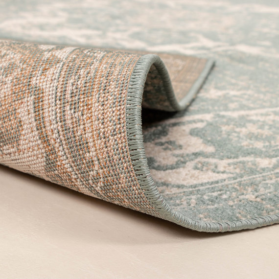 FRAAI | Home & Living Teppich Vintage - Spring Medaillon Grün Creme