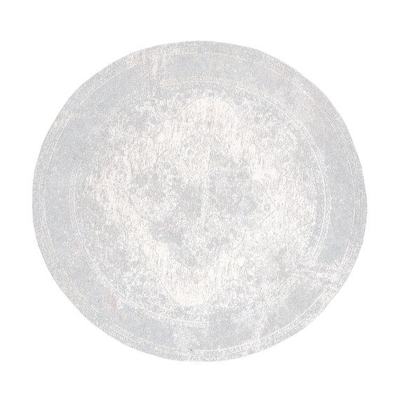 FRAAI | Home & Living Teppich Vintage Rund - Admire Hellgrau