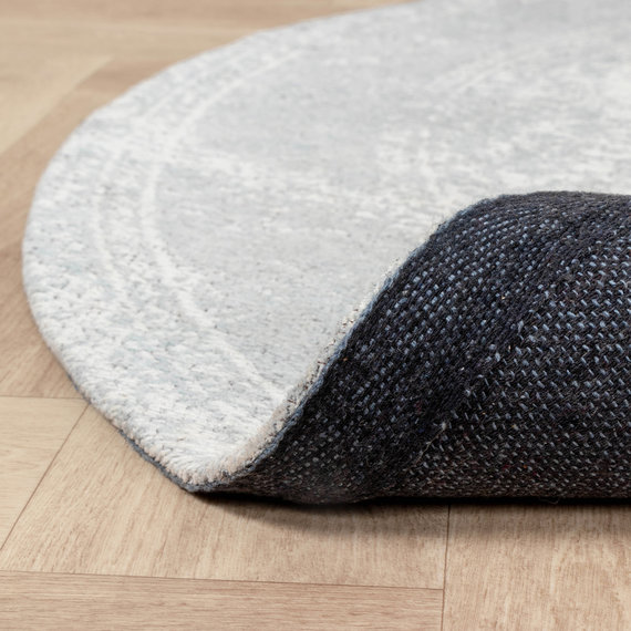 FRAAI | Home & Living Teppich Vintage Rund - Admire Hellgrau