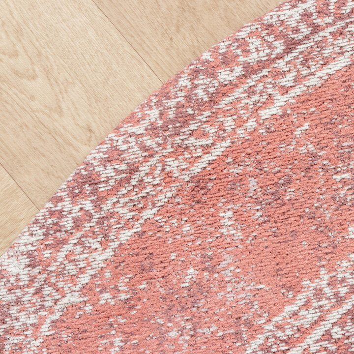 Teppich Vintage Rund - Admire Rosa