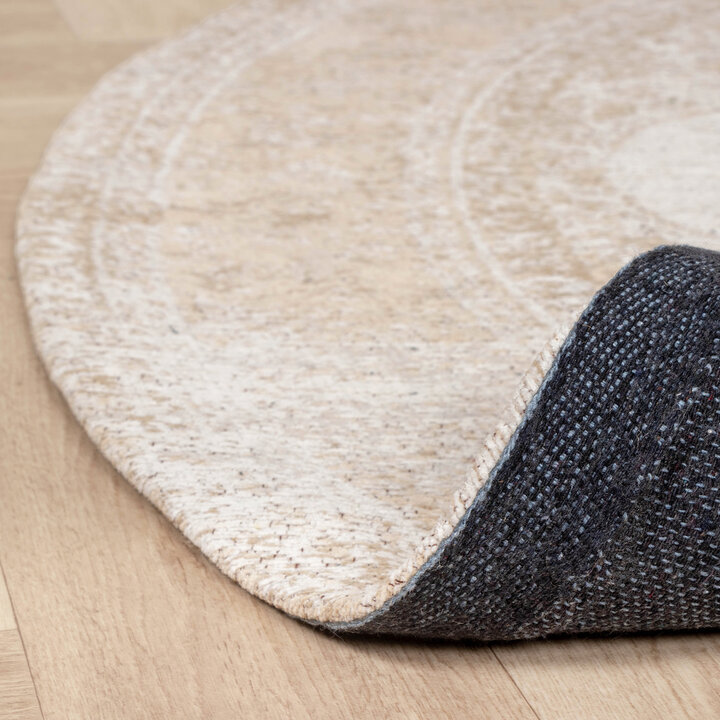 Teppich Vintage Rund - Admire Beige