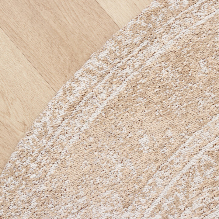 Teppich Vintage Rund - Admire Beige