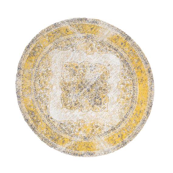 FRAAI | Home & Living Teppich Vintage Rund - Admire Gelb