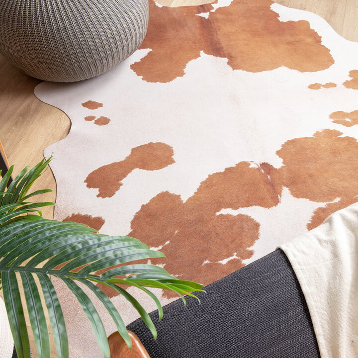 Kuhfell - Bovine Braun Weiß