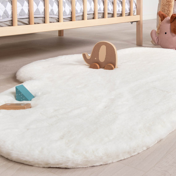FRAAI | Home & Living Kinderteppich - Huggy Wolke Weiß