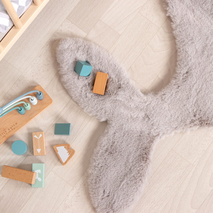 Kinderteppich - Huggy Wal Grau