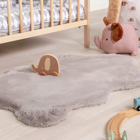 FRAAI | Home & Living Kinderteppich - Huggy Schaf Grau
