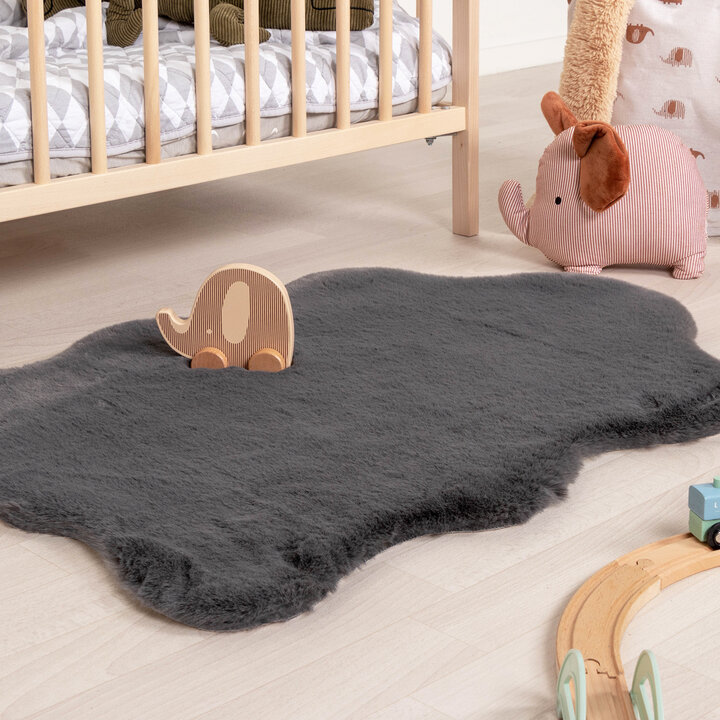 Kinderteppich - Huggy Schaf Anthrazit