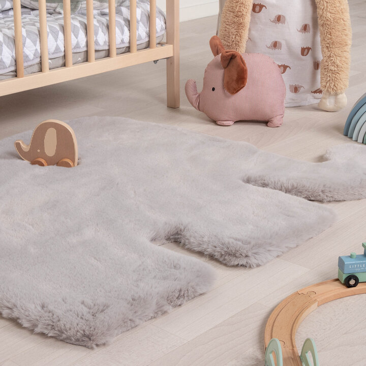 Kinderteppich - Huggy Elefant Grau