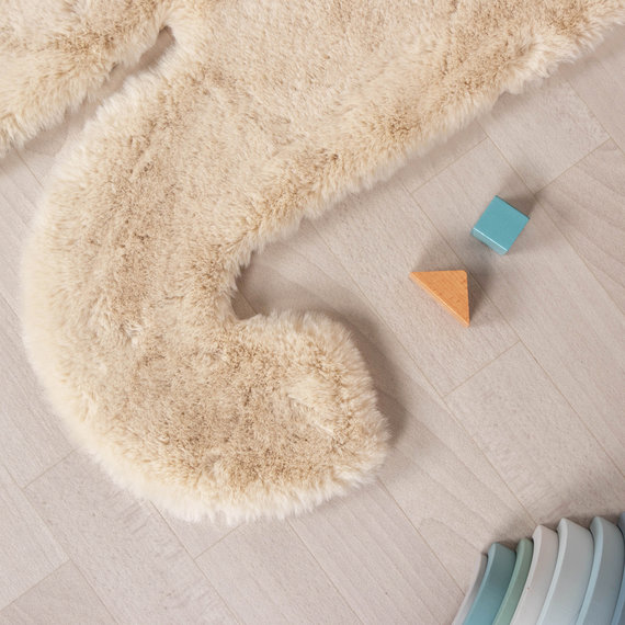 FRAAI | Home & Living Kinderteppich - Huggy Elefant Creme