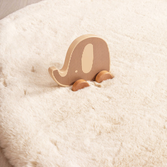 FRAAI | Home & Living Kinderteppich - Huggy Elefant Creme